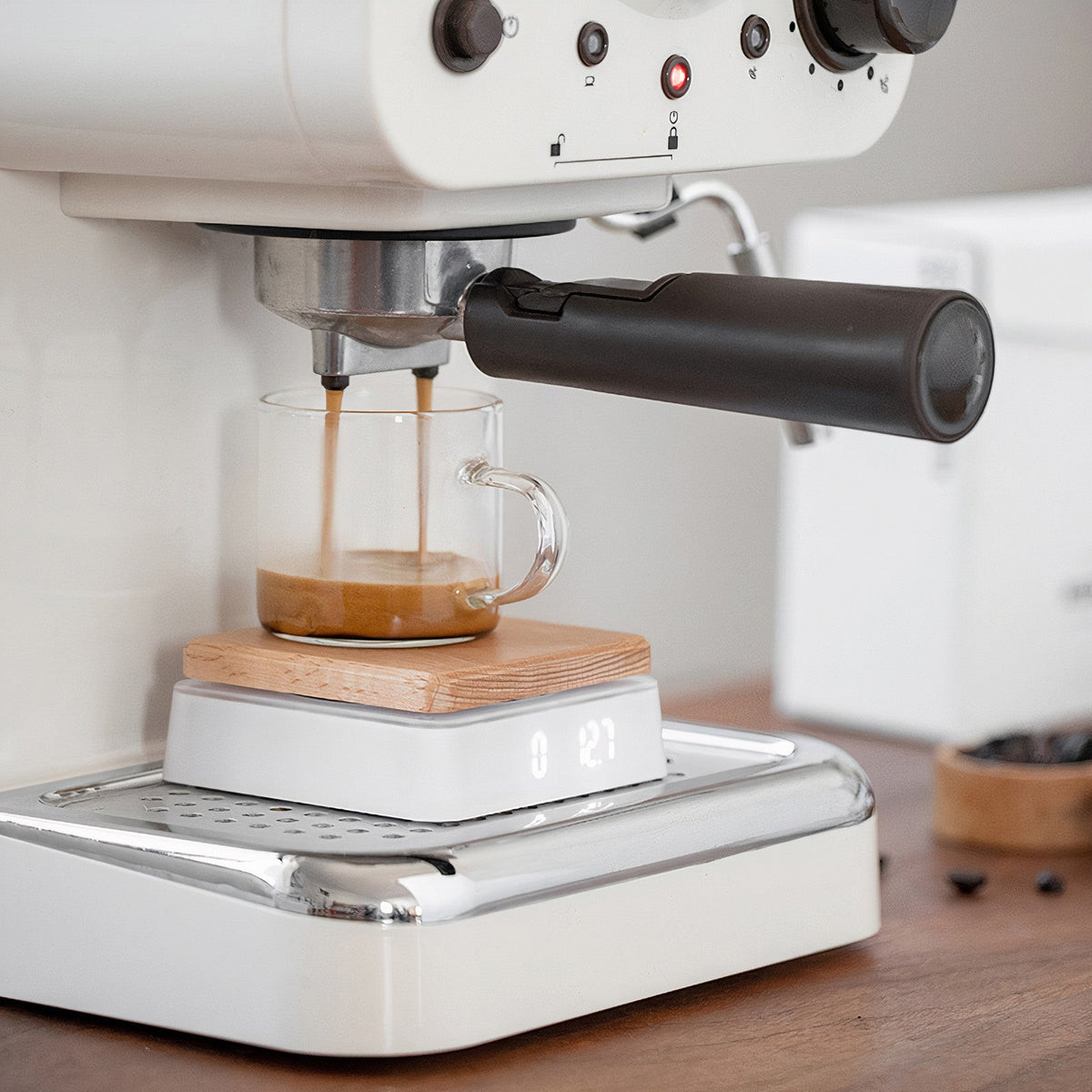 Solid Wood Electronic Scale for Tea and Coffee Lastaforest
