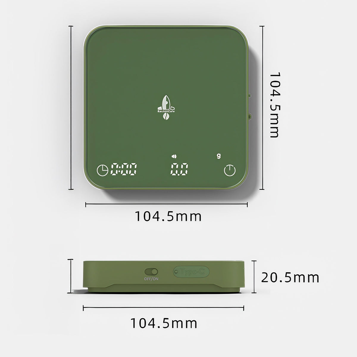 Rocket MiniPlus Coffee Scale - Timer & Ratio Calculator Lastaforest