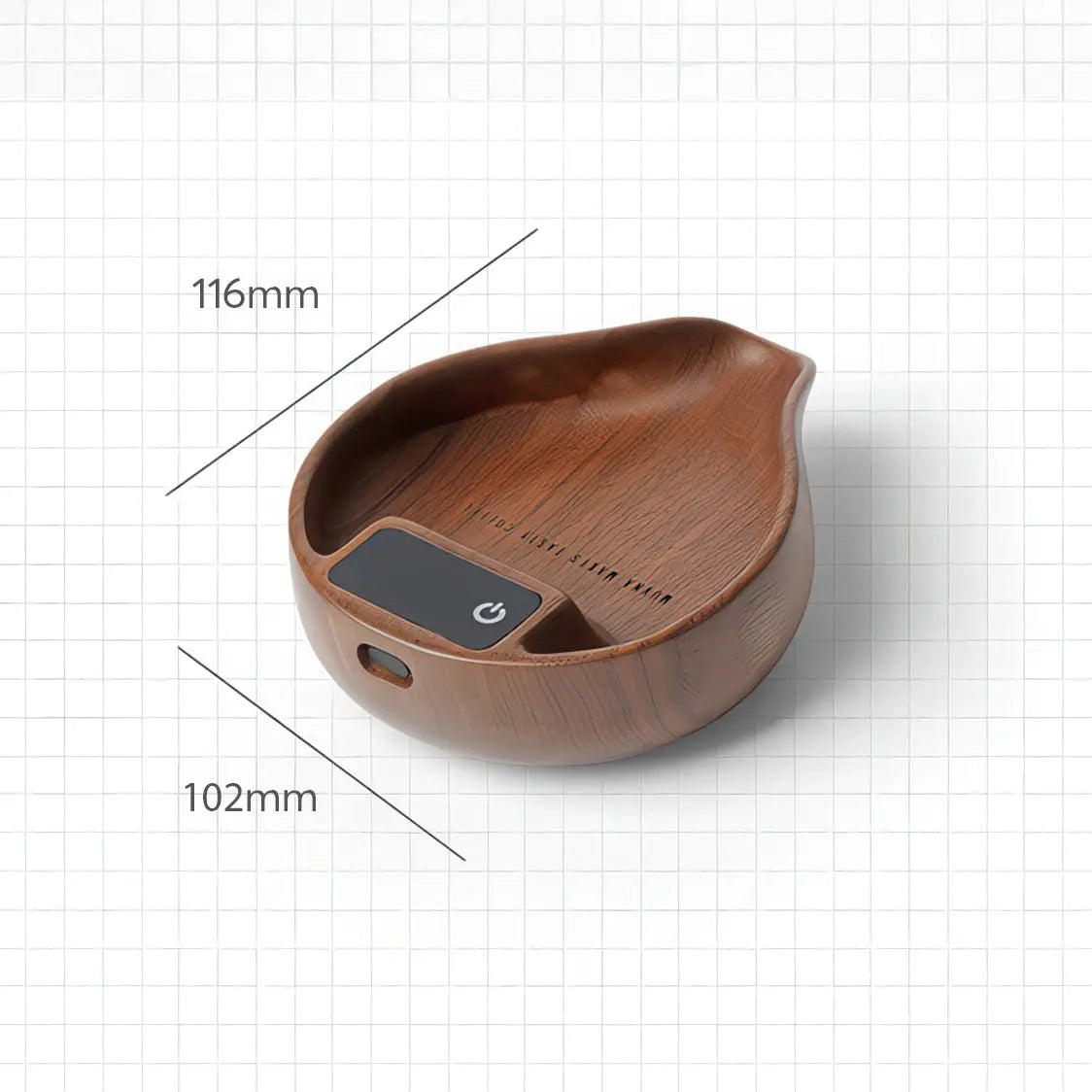 Electronic Walnut Coffee Scale With Leaf Shade Lastaforest
