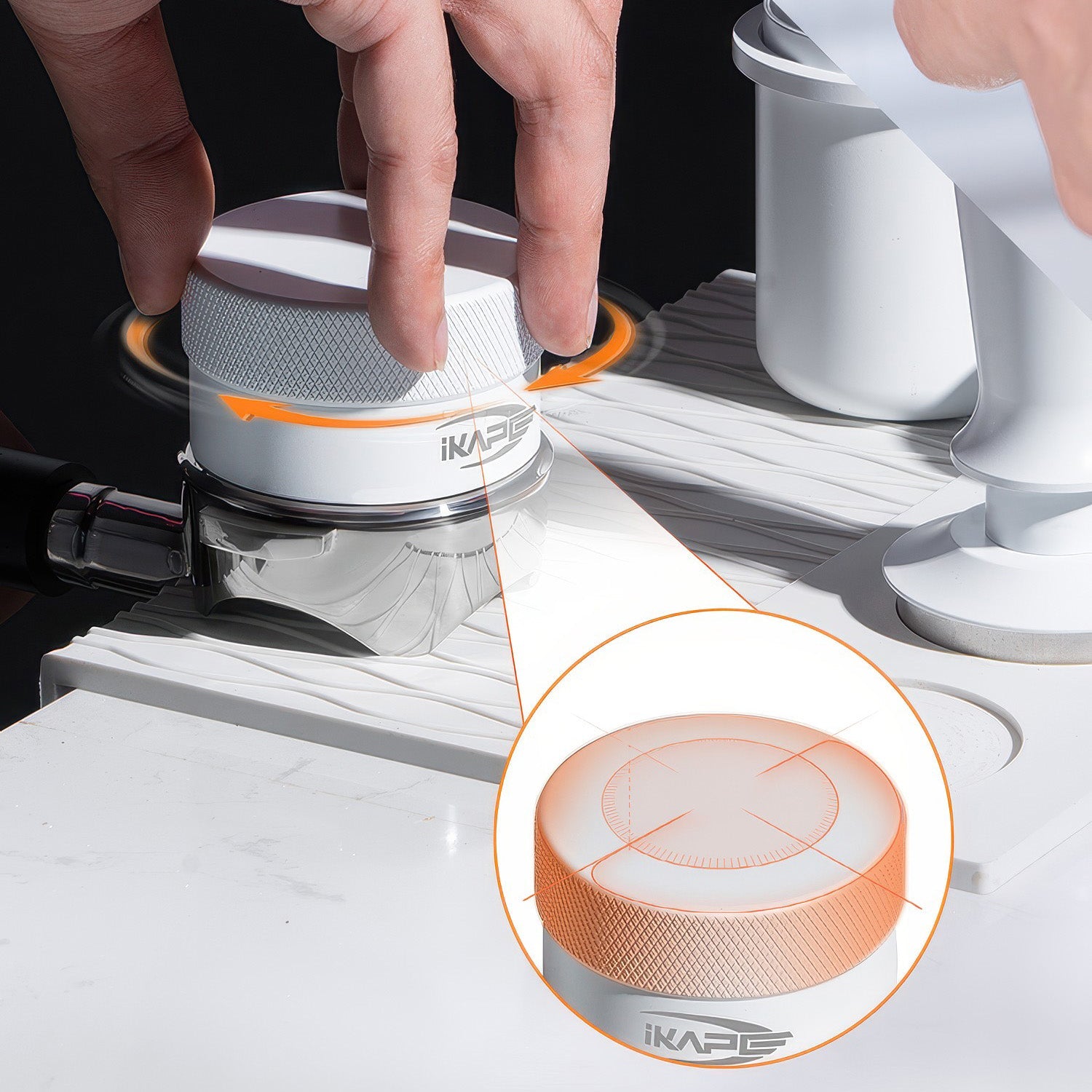 Espresso White Tamper & Distributor Lastaforest