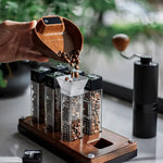 Electronic Walnut Coffee Scale With Leaf Shade Lastaforest