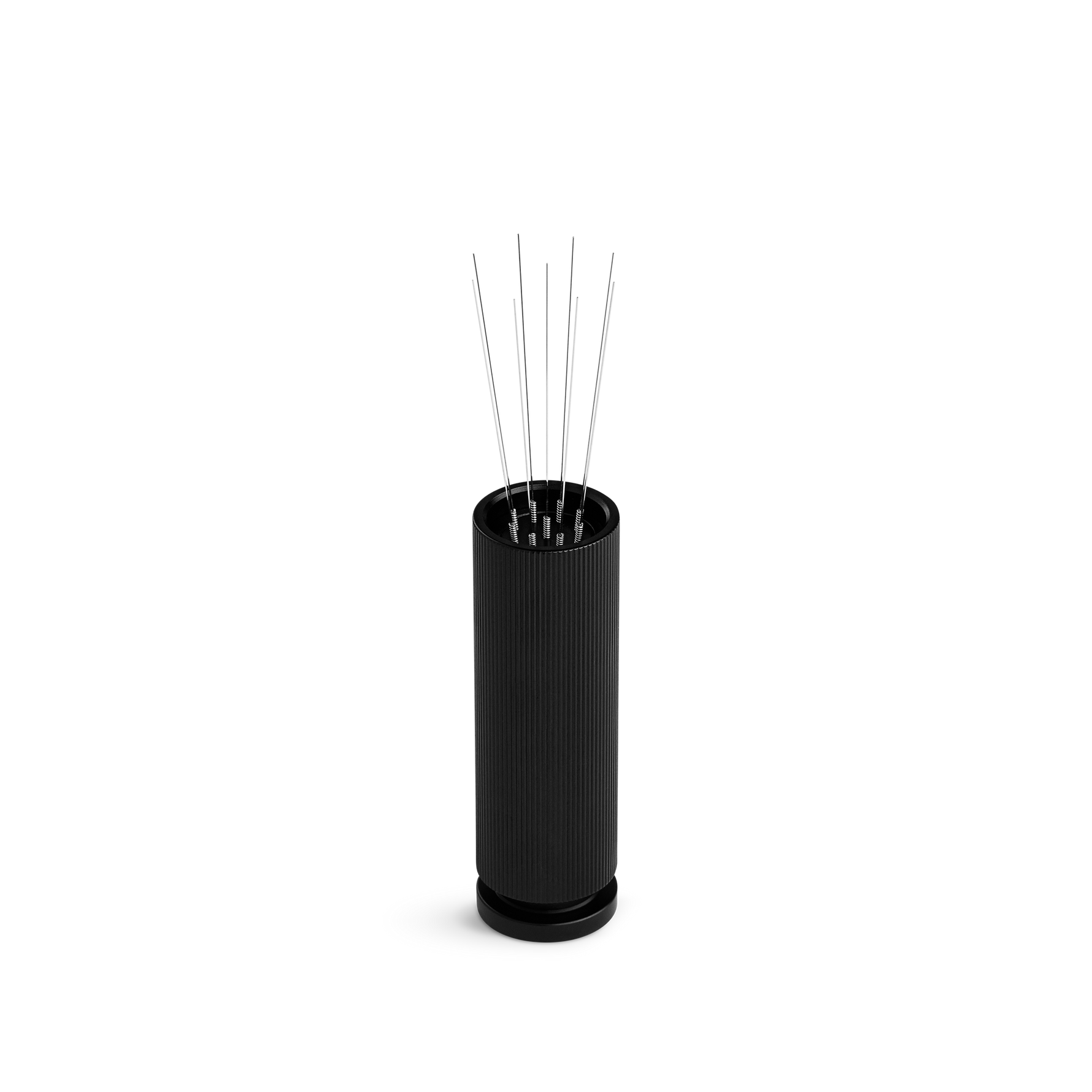 Fellow Espresso WDT Tool, black, holds incense sticks upright like an incense holder.