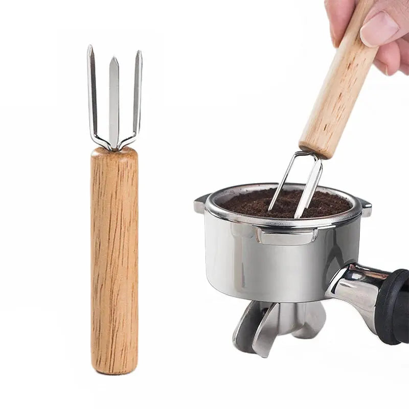 DecorBites™ Espresso Stirrer: Professional Barista Tool with Natural Wood Handle Decorbites
