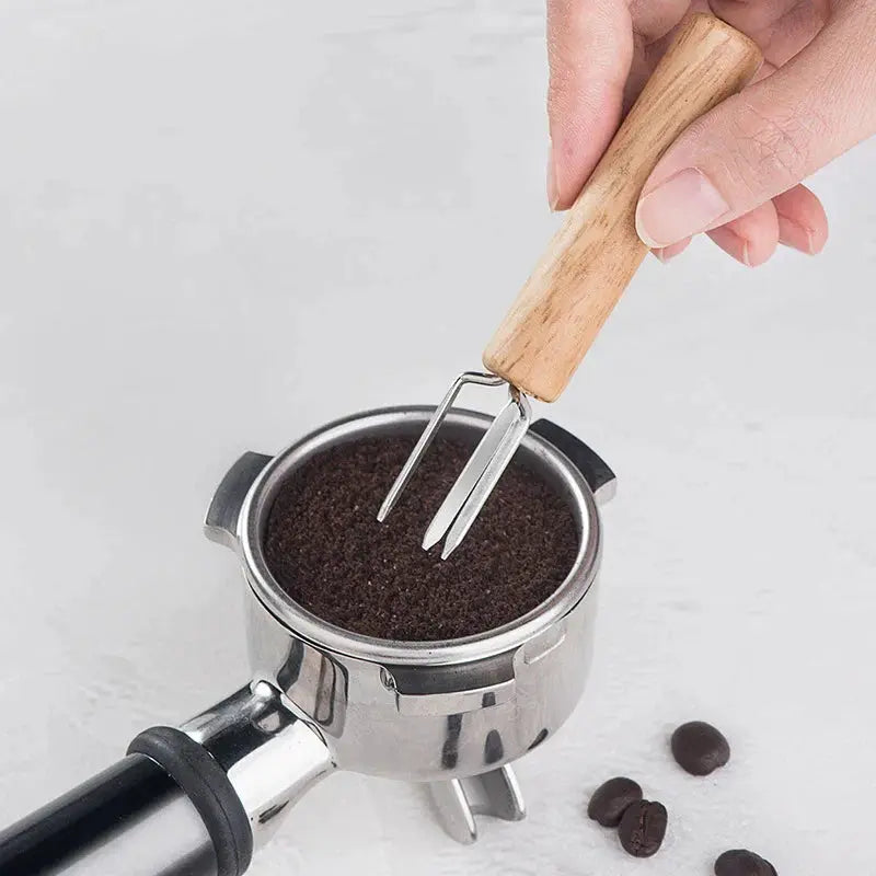 DecorBites™ Espresso Stirrer: Professional Barista Tool with Natural Wood Handle Decorbites