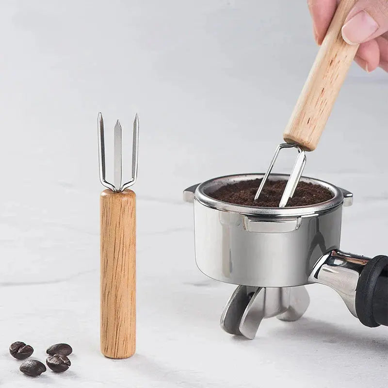 DecorBites™ Espresso Stirrer: Professional Barista Tool with Natural Wood Handle Decorbites