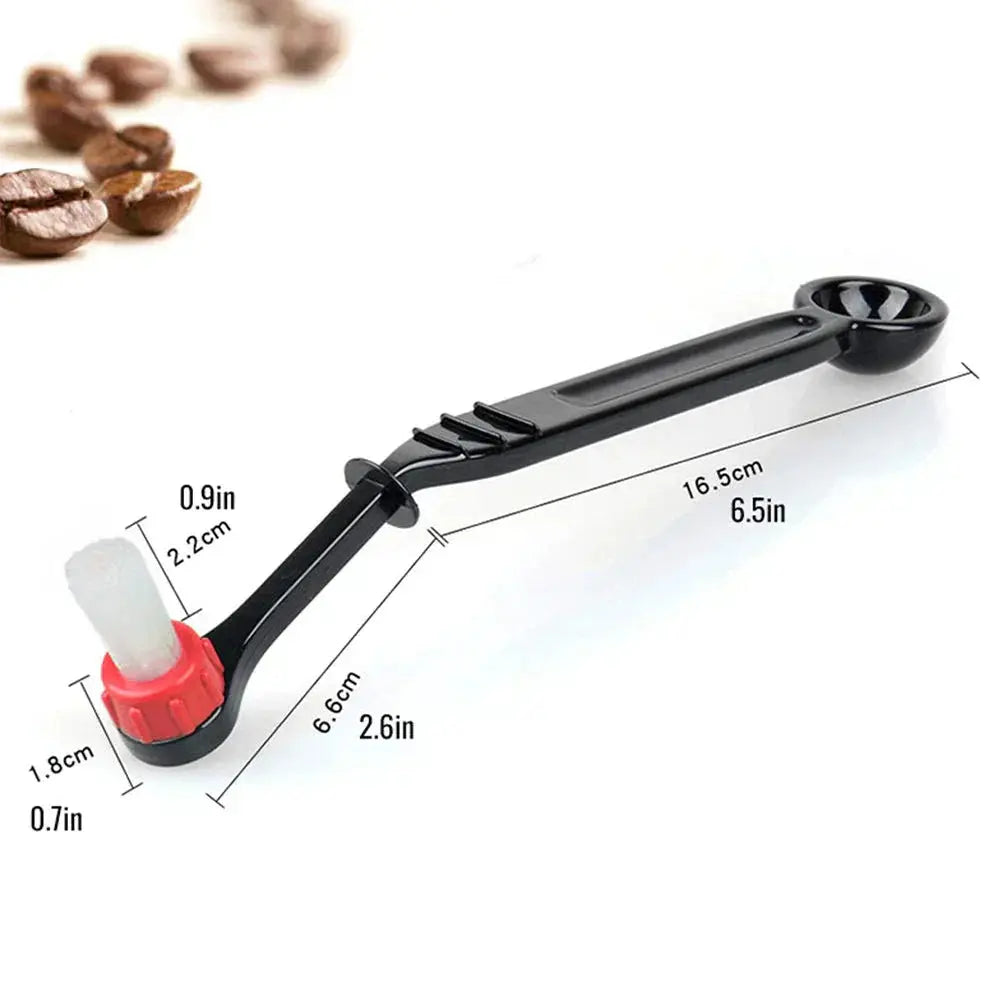 DecorBites™ Espresso Machine Brush Cleaner & Spoon 2-in-1 | Coffee Cleaning Tool Decorbites