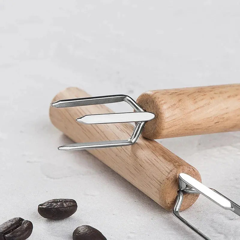 DecorBites™ Espresso Stirrer: Professional Barista Tool with Natural Wood Handle Decorbites