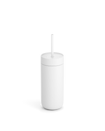 Fellow Carter Cold Tumbler with lid and straw on a plain white background.