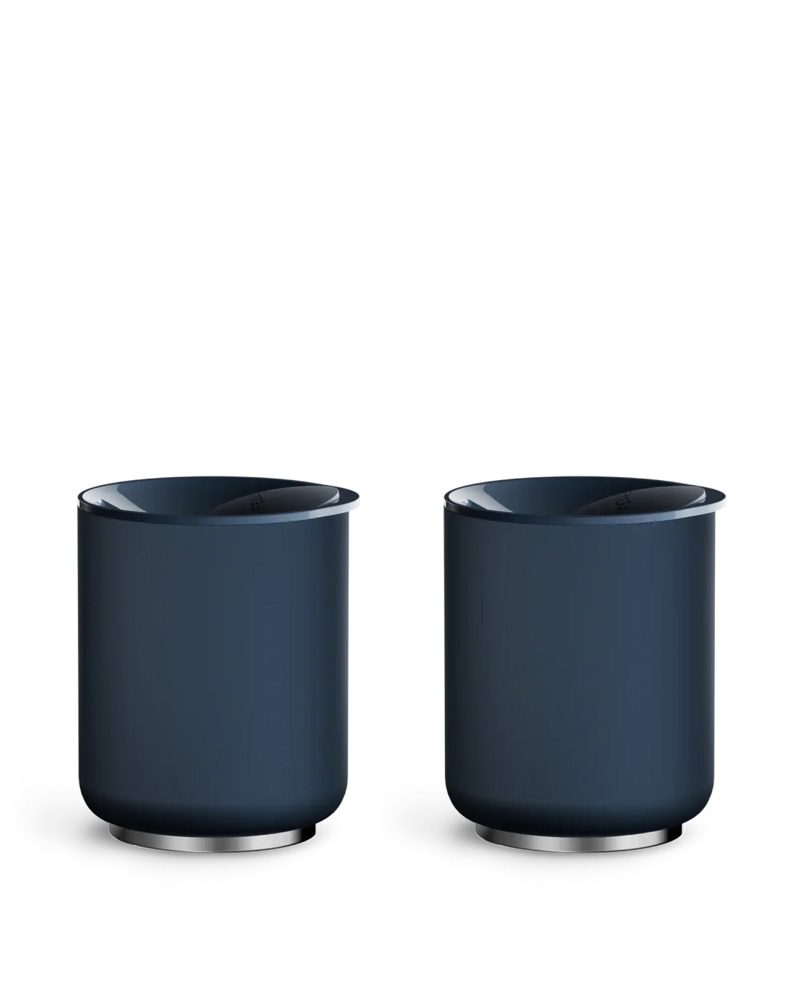 Two Fellow Picnic Tumbler Sets in Stone Blue on a plain, light background.