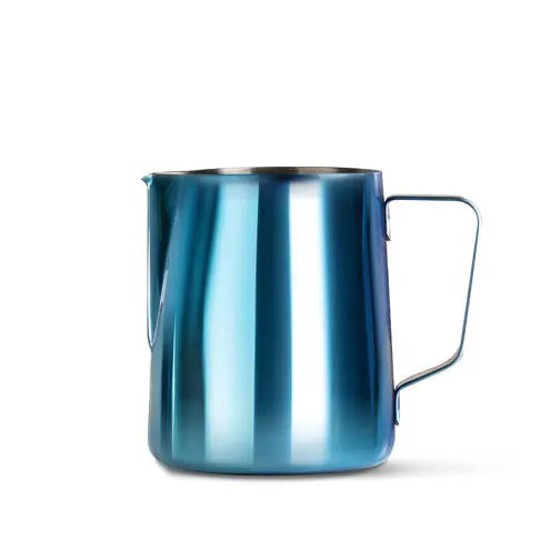 Barista Basics Milk Frothing Pitcher, 12oz, Blue Espresso Parts