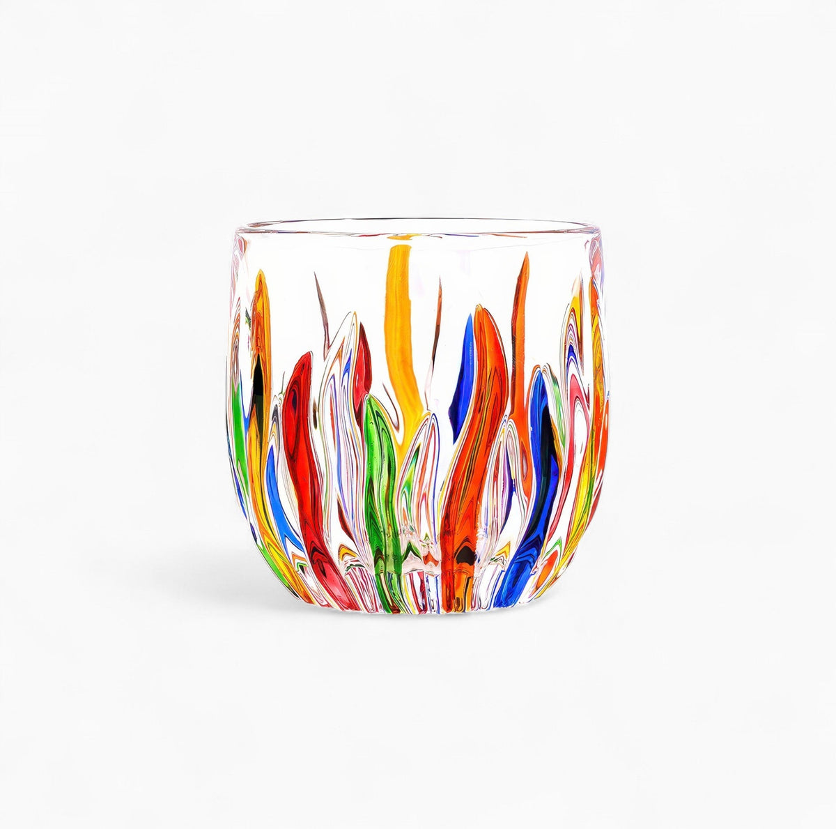 Flame Crystal Cut Glass Coffee Cup Lastaforest