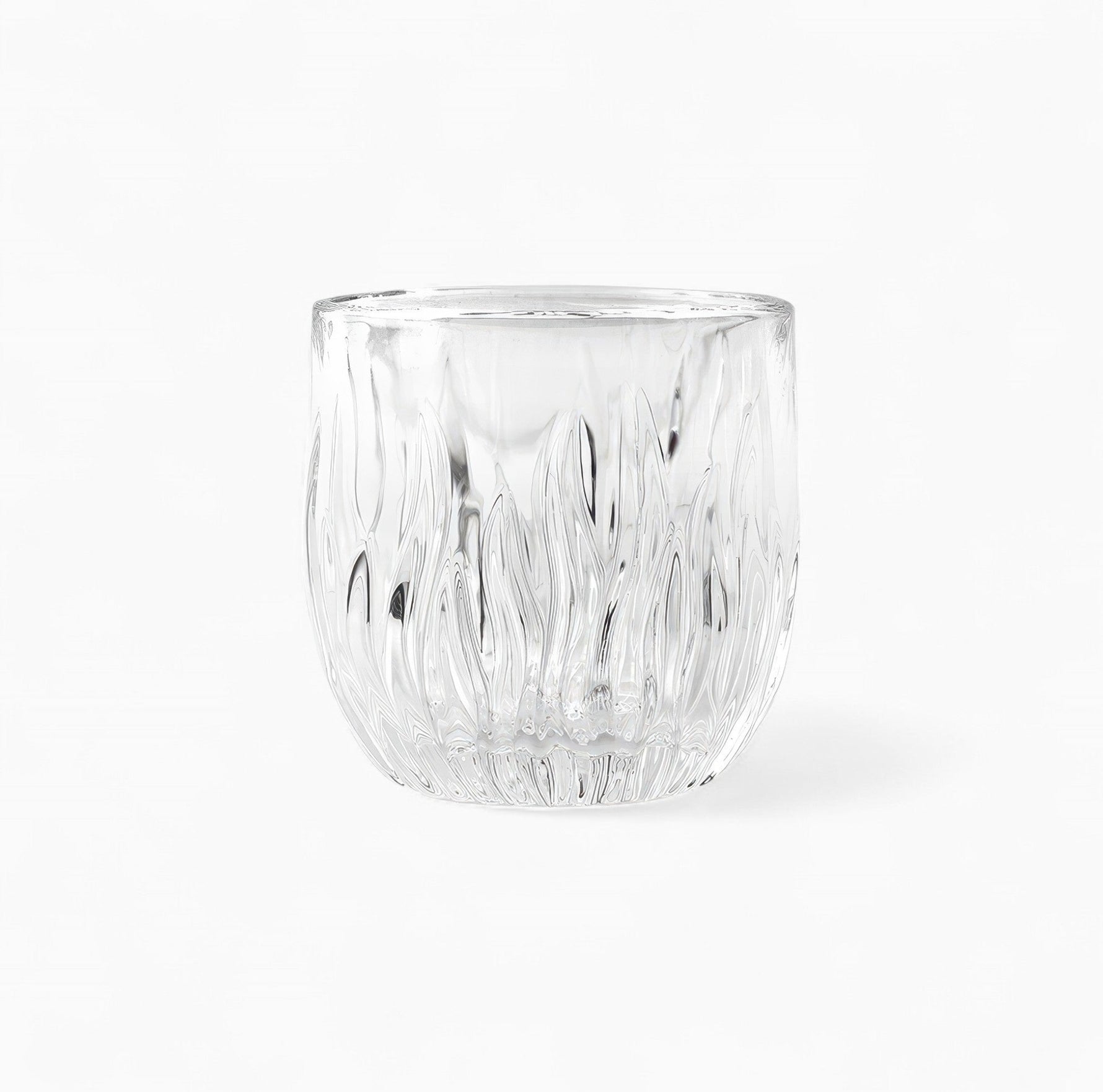Flame Crystal Cut Glass Coffee Cup Lastaforest