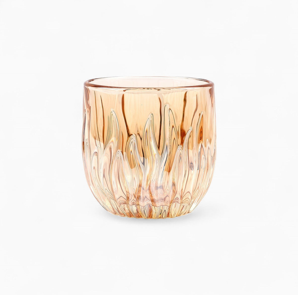 Flame Crystal Cut Glass Coffee Cup Lastaforest
