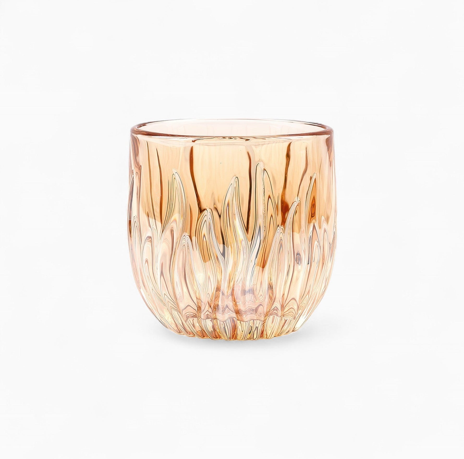 Flame Crystal Cut Glass Coffee Cup Lastaforest