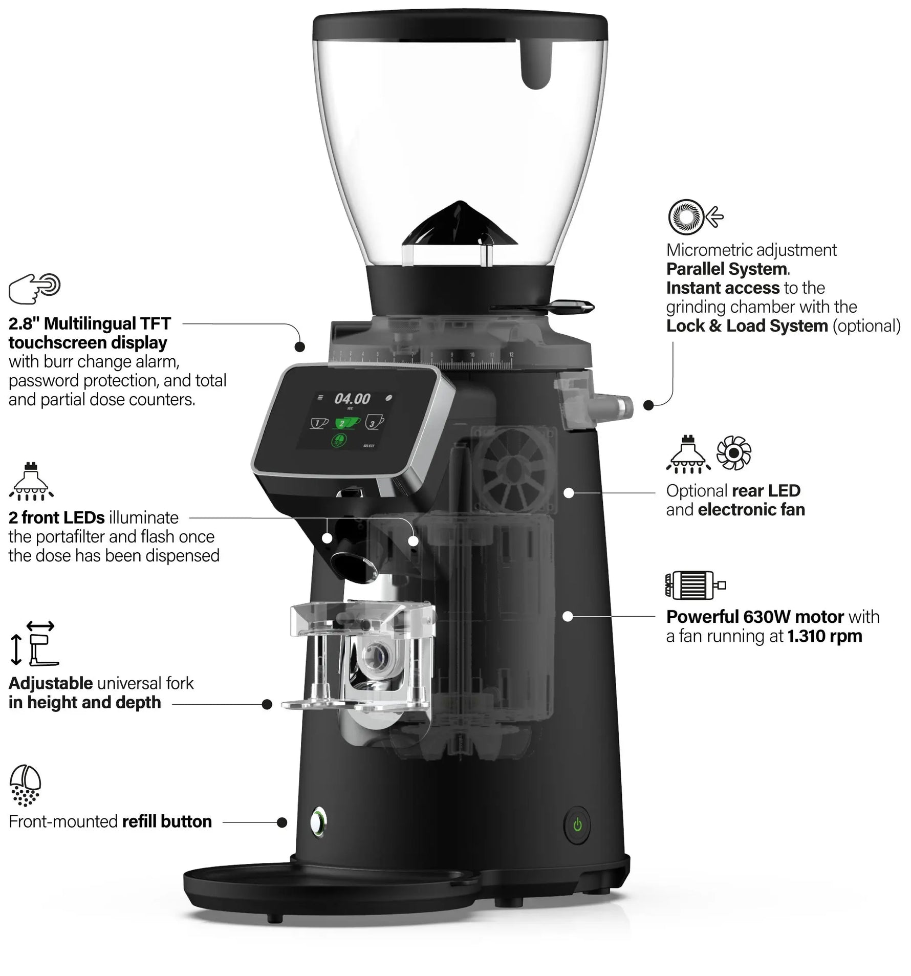Compak E6 OD LLS (Black) Chris Coffee