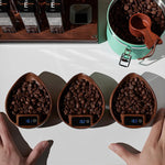 Electronic Walnut Coffee Scale With Leaf Shade Lastaforest