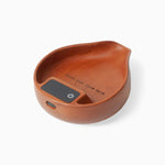 Electronic Walnut Coffee Scale With Leaf Shade Lastaforest