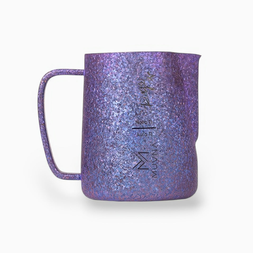 Aurora Crystal Titanium Latte Pitcher Lastaforest